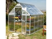 Silver Frame Twin Wall Nature Greenhouse