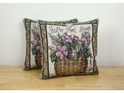 Basket of Home 13x13 Pillow Set of 2