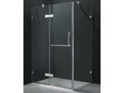 32 in. x 48 in. Frameless Clear Shower Enclosure