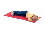 High School Rest Mat 3 Section 45 x 19 x 0.75 Red and Blue in 1 Pack