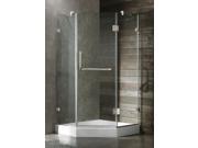 INACTIVATED 17.01.03 bug170188_36 in. Frameless Neo Angle Clear Shower Enclosure w White Base