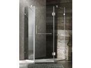 INACTIVATED 17.01.03 bug170188_38 in. Frameless Neo Angle Brushed Nickel Shower Enclosure