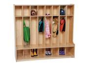 Kid s Play 8 Section Seat Locker Natural