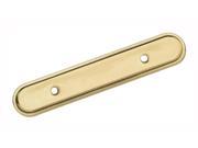 Allison 3 in. Backplate in Burnished Brass Finish Set of 10