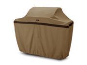 Cart BBQ Cover in Antique Oak Mahogany Color 64 in. L x 24 in. W x 48 in. H