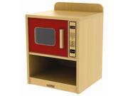 Laminate Play Microwave Oven w Red Accents