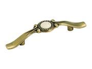 Allison 3 in. Drawer Pull in Burnished Brass Finish Set of 10