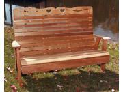 Country Hearts Garden Bench Medium