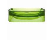 Incandescence Rectangular Above Counter Resin Sink in Absinthe