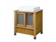 Tyson Vanity in Maple with Carmello Granity Top and Sink