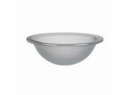 Translucence Round Undermount Glass Sink in Frosted Crystal