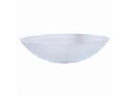 Translucence Oval Glass Vessel Sink in Frosted Crystal Glass 1129T FCR
