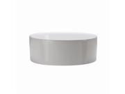 Classically Redefined Above Counter Round Bathroom Sink White