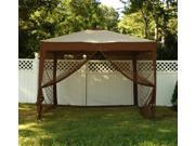 Deluxe Pop Up Gazebo Canopy w Mosquito Net Carry Bag