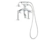 Deck Mount Tub Faucet in Polished Chrome