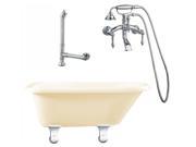 Brighton 60 in. Roll Top Tub w Cannonball Feet