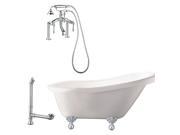 Newton Slipper Tub w Deck Mount Faucet