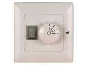 220V Three Speed Ceiling Fan Light Wall Control Switch in White