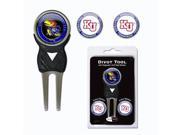 University of Kansas 3 Marker Sign Divot Pack