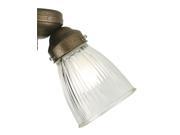 2.25 in. Clear and Ribbed Glass Ceiling Fan Light Kit