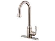 Pull Down Kitchen Faucet w Lever Handle In Stainless Steel BFN16001SS