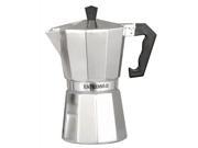Traditional Aluminum Stove Top Espresso Maker 12 Cups 11 in. H