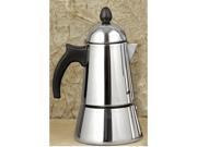 Konica 6 Cup Stainless Steel Stove Top Espresso Maker