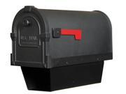 Savannah Curbside Mailbox w Paper Tube Black