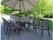 Mississippi 9 Pc Traditional Outdoor Dining Set