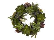20 in. Succulent Wreath