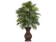 Areca Palm w Urn Silk Plant