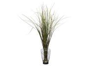 Grass and Bamboo w Large Jar Silk Plant