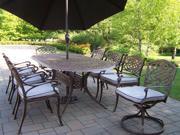 Mississippi 9 Pc Oval Traditional Patio Dining Set