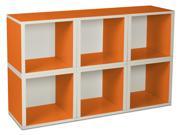 Modular Storage Cube in Orange Set of 6