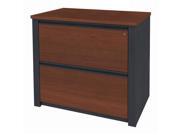 Prestige Plus Lateral File w 2 Drawers Chocolate