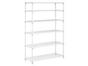 6 Tier Adjustable Storage Shelving Unit Black