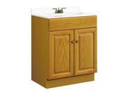 Design House 531988 Claremont Honey Oak Vanity Cabinet with 2 Doors 24 Inches by 18.5 Inches by 31.5 Inches 531988
