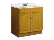 Design House 531996 Claremont Honey Oak Vanity Cabinet with 2 Doors 30 Inches by 18 Inches by 31.5 Inches 531996