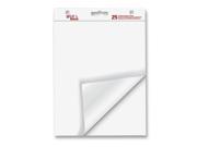 Adams Business Forms Easel Pad 20Lb. Self Stick 6 Ct 20 X23 Sheets White
