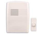 Basic Series Wireless Battery Operated Door Chime Kit in Off White