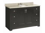 Design House 541292 Ventura Espresso Vanity Cabinet with 2 Doors and 4 Drawers 48 Inches by 33.5 Inches 541292