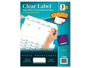Avery Dennison Index Maker Laser Punched 3 Tabs 25 St Box White