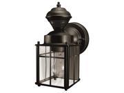 150 Degree Bayside Mission Style Motion Sensing Security Lantern in Black