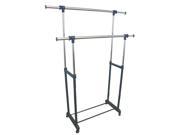 Double Levers Standing Clothes Rack