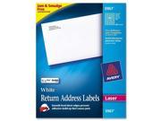 Avery Dennison Laser Labels Mailing 1 2 X1 3 4 20000 Box White