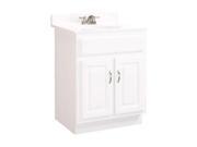Design House 531277 Concord White Gloss Vanity Cabinet with 2 Doors 30 Inches by 18 Inches by 30 Inches 531277