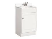 Design House 531723 Wyndham White Semi Gloss Vanity Cabinet with 1 Door 18 Inches by 16.25 Inches by 31.5 Inches 531723
