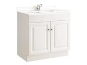 Design House 531749 Wyndham White Semi Gloss Vanity Cabinet with 2 Doors 30 Inches by 18 Inches by 31.5 Inches 531749