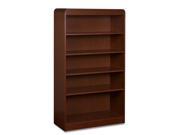 Lorell Bookcase 5 Shelves Adjustable 36 Wx12 Dx60 H Mahogany