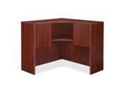 Lorell Corner Hutch 41 X41 X36 Mahogany